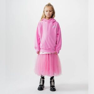 Nununu súper Pink Bubbly hoodie Girl Kids Size 18-24M NWT cotton